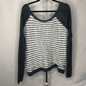 Blue and white stripped sweater
